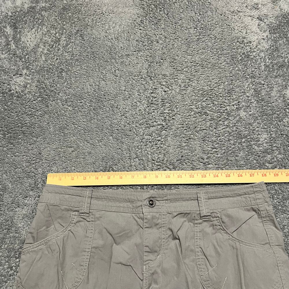 Kuhl Kontra Capri Hiking Pants Womens 14 Cargo Gray Lightweight Outdoor 6120 - Picture 8 of 11
